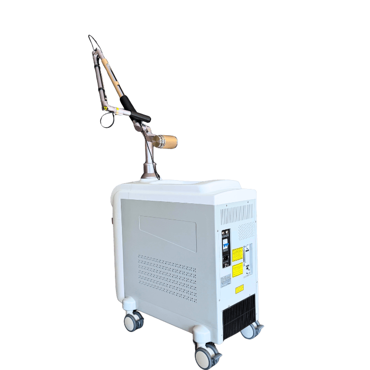 nuGLOW picosecond Nd:YAG laser device — rear view, 180 degrees
