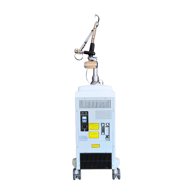 nuGLOW picosecond Nd:YAG laser device — rear three-quarter view, 225 degrees