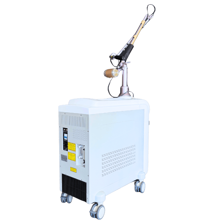 nuGLOW picosecond Nd:YAG laser device — profile view, 270 degrees